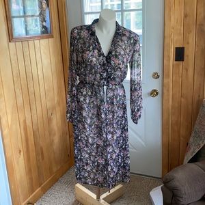 Floral Button Kimono